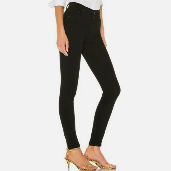 Citizens of Humanity Mid Rise Rocket Skinny Jeans in Plush Black (27, 28) NWOT - Picture 3 of 9